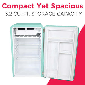 Frigidaire 3.2-cu ft Mini Fridge with Freezer ( Mint )