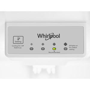 Whirlpool 17.6-cu ft Top-Freezer Refrigerator ( Black Stainless )