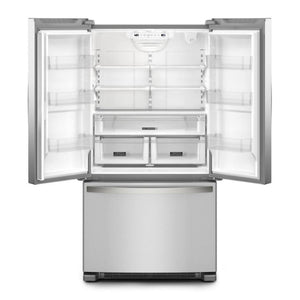 Whirlpool Counter-Depth 20-cu ft 3 -Door French Door Refrigerator with Ice Maker ( Stainless Steel ) ENERGY STAR Certified