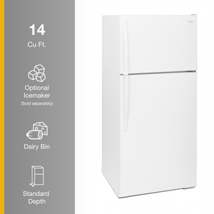 Whirlpool 14.3-cu ft Top-Freezer Refrigerator ( White )