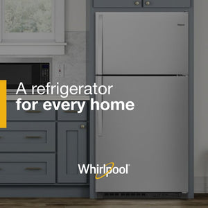 Whirlpool 20.5-cu ft Top-Freezer Refrigerator ( Black )