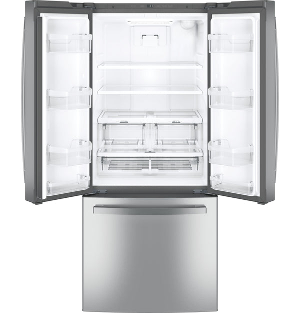 GE Standard-Depth 20.8-cu ft 3 -Door French Door Refrigerator with Ice Maker ( Stainless Steel ) ENERGY STAR Certified