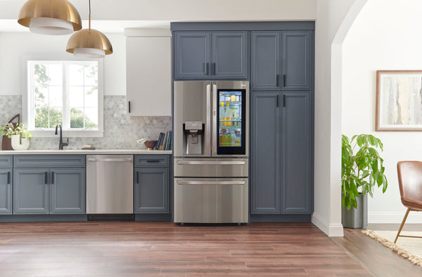 LG Standard-Depth Craft Ice Full-Convert Drawer 29.5-cu ft 4 -Door Smart Compatible French Door Refrigerator with Dual Ice Maker with Water and Ice Dispenser and Door within Door ( Printproof Stainless Steel ) ENERGY STAR Certified