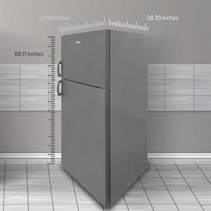 Equator Advanced Appliances 14.3-cu ft Counter-Depth Top-Freezer Refrigerator ( Stainless Steel ) ENERGY STAR Certified