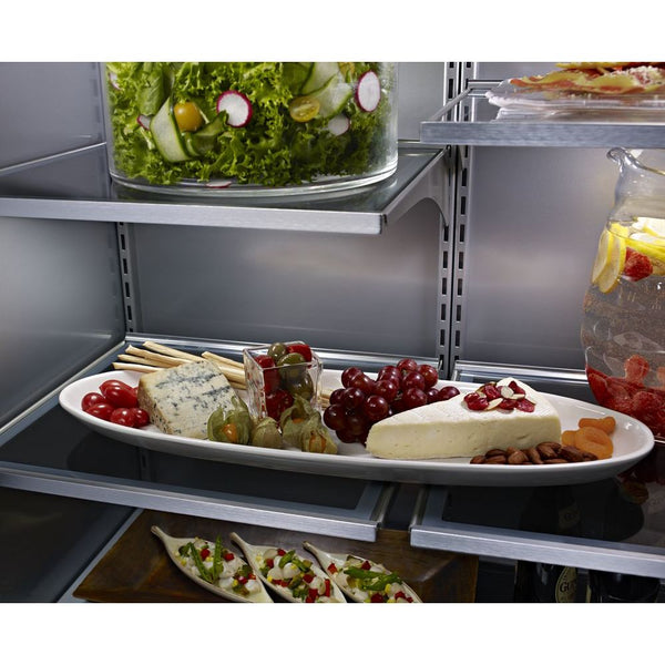 KitchenAid 20.9-cu ft Standard-Depth Built-In Bottom-Freezer Refrigerator with Ice Maker ( Stainless steel ) ENERGY STAR Certified