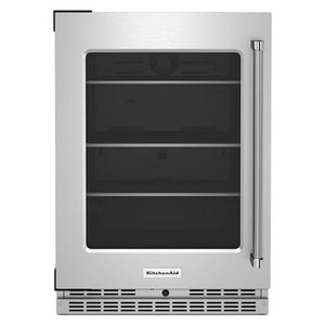 KitchenAid 5.2-cu ft Built-In Mini Fridge ( Stainless Steel )
