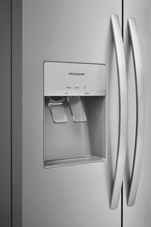 Frigidaire 25.6-cu ft Side-by-Side Refrigerator with Ice Maker ,Water and Ice Dispenser ( Fingerprint Resistant Stainless Steel ) ENERGY STAR Certified