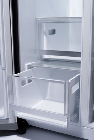 LG InstaView Craft Ice 27.1-cu ft Side-by-Side Refrigerator Smart Compatible with Dual Ice Maker ,Water and Ice Dispenser ( PrintProof Stainless Steel ) ENERGY STAR Certified