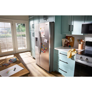 Whirlpool 28.7-cu ft Side-by-Side Refrigerator with Ice Maker ,Water and Ice Dispenser ( Black )