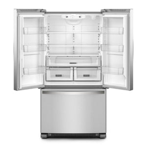 Whirlpool Standard-Depth 25.2-cu ft 3 -Door French Door Refrigerator with Ice Maker ( Stainless Steel ) ENERGY STAR Certified