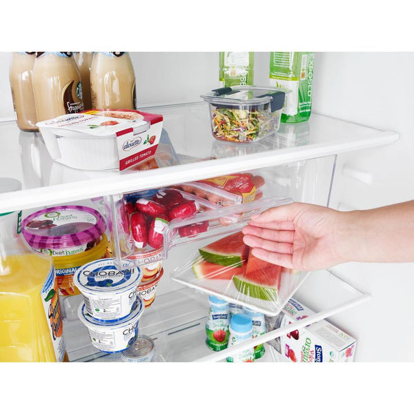 Whirlpool 21.3-cu ft Top-Freezer Refrigerator ( Monochromatic Stainless Steel )