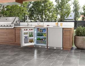 Zephyr Presrv 5.6-cu ft Built-In Mini Fridge ( Stainless Steel ) Garage Ready ENERGY STAR