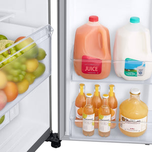 Samsung Family Hub 26.7-cu ft Side-by-Side Refrigerator Smart Compatible with Ice Maker ,Water and Ice Dispenser ( Fingerprint Resistant Stainless Steel ) ENERGY STAR Certified