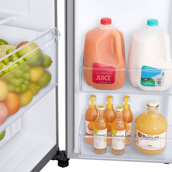 Samsung Family Hub 26.7-cu ft Side-by-Side Refrigerator Smart Compatible with Ice Maker ,Water and Ice Dispenser ( Fingerprint Resistant Stainless Steel ) ENERGY STAR Certified