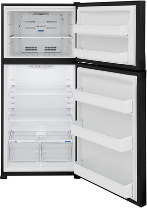 Frigidaire 20-cu ft Top-Freezer Refrigerator ( Black ) Garage Ready ENERGY STAR Certified