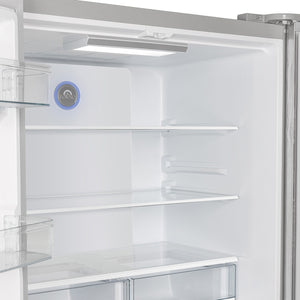 FORNO Counter-Depth Moena 19.2-cu ft 4 -Door French Door Refrigerator with Ice Maker with Ice Dispenser ( Stainless steel )