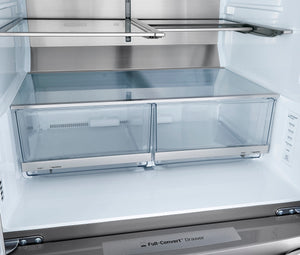 LG Standard-Depth Craft Ice Full-Convert Drawer 29.5-cu ft 4 -Door Smart Compatible French Door Refrigerator with Dual Ice Maker with Water and Ice Dispenser and Door within Door ( Printproof Stainless Steel ) ENERGY STAR Certified