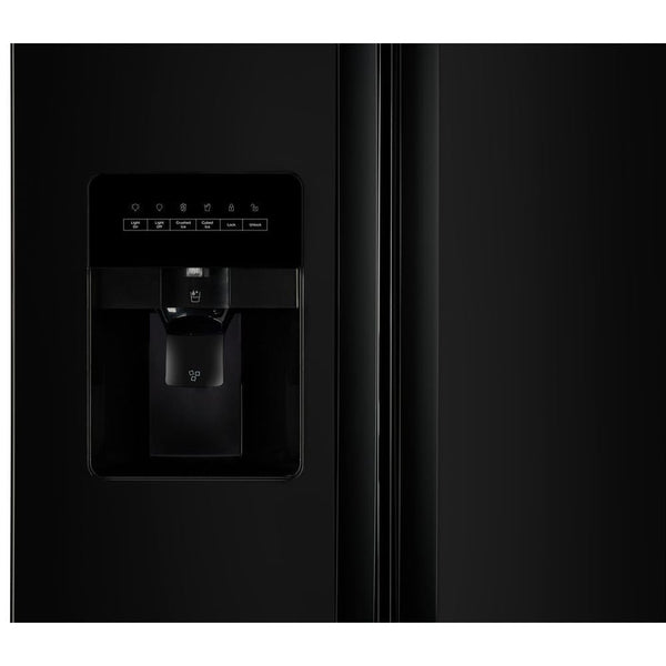 Whirlpool 21.4-cu ft Side-by-Side Refrigerator with Ice Maker ,Water and Ice Dispenser ( Black )