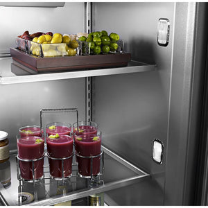 KitchenAid Standard-Depth 20.8-Cu. Feet 3 -Door Built-In French Door Refrigerator with Ice Maker ( Black Stainless Steel with PRINTSHIELD Finish )