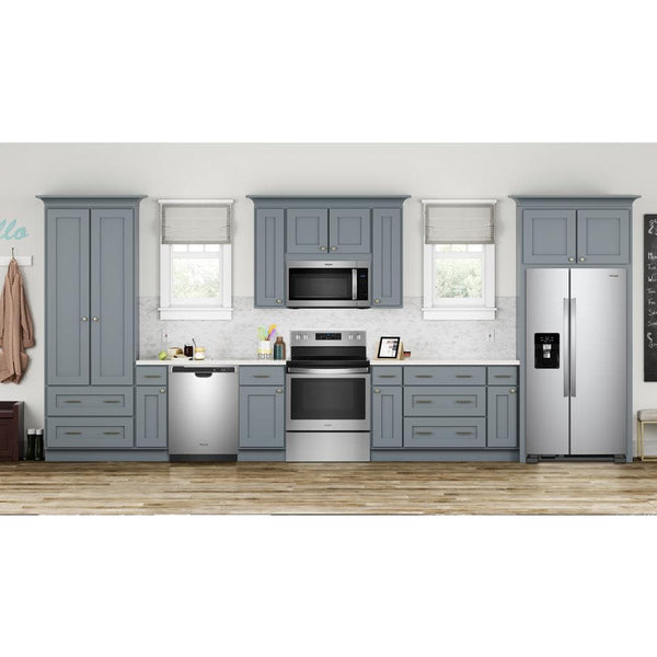 Whirlpool 24.5-cu ft Side-by-Side Refrigerator with Ice Maker ,Water and Ice Dispenser ( Fingerprint Resistant Stainless Steel )