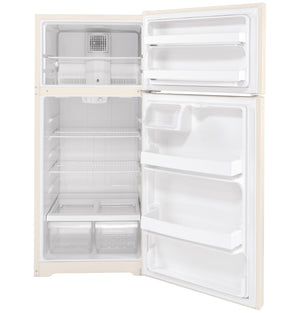 GE 16.6-cu ft Top-Freezer Refrigerator ( Bisque ) ENERGY STAR Certified