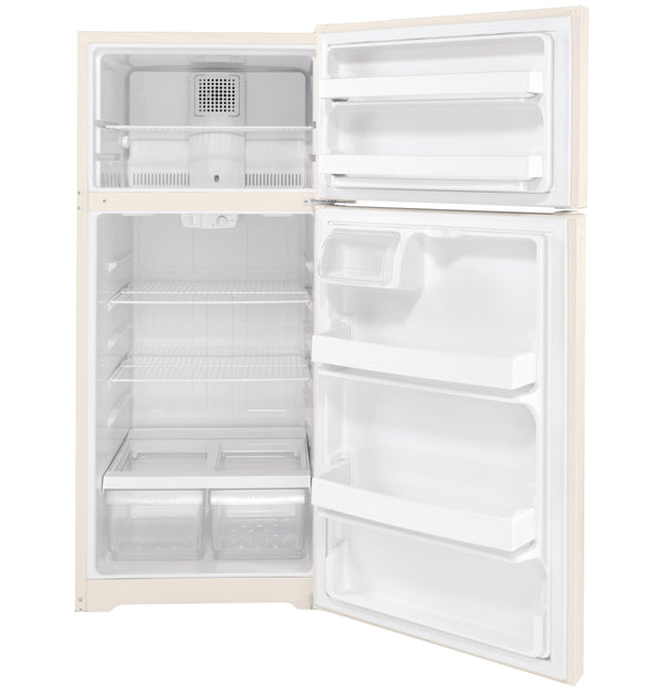 GE 16.6-cu ft Top-Freezer Refrigerator ( Bisque ) ENERGY STAR Certified
