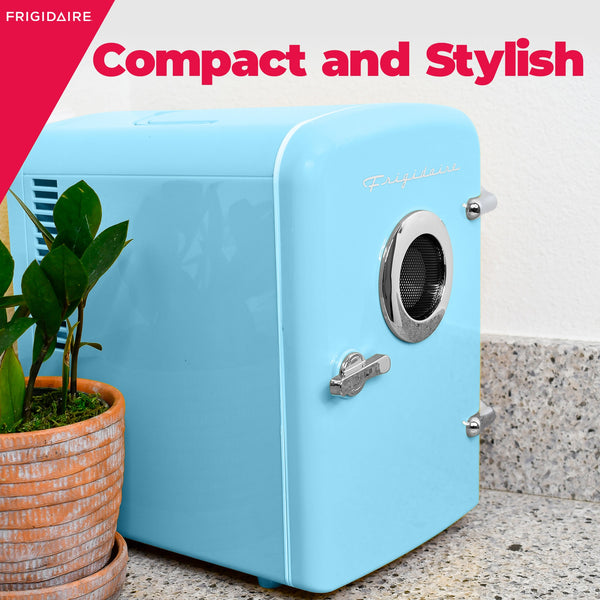Frigidaire Built-in Bluetooth Speaker 0.3-cu ft Mini Fridge ( Blue ) Garage Ready