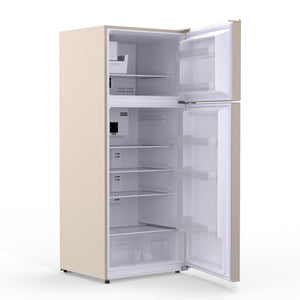 ConServ 18-cu ft Counter-Depth Top-Freezer Refrigerator with Ice Maker ( Cream )