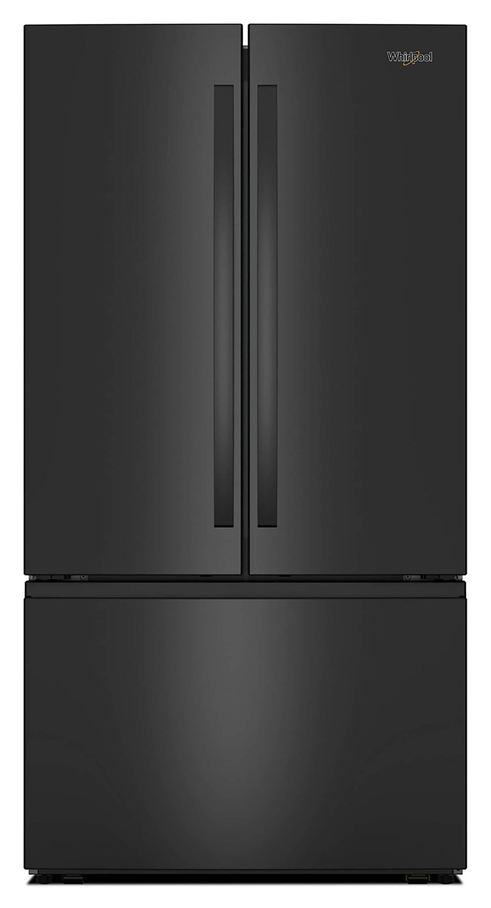 Whirlpool Standard-Depth 31-cu ft 3 -Door French Door Refrigerator with Ice Maker with Water Dispenser ( Black ) ENERGY STAR Certified