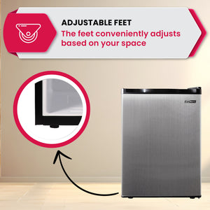 ConServ 4.5-cu ft Mini Fridge ( Stainless Steel )