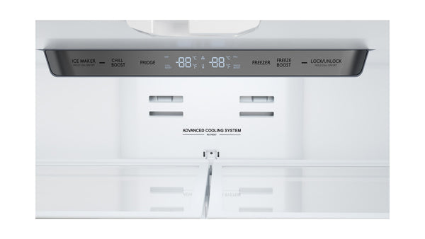 Sharp Counter-Depth 22.5-cu ft 4 -Door French Door Refrigerator with Ice Maker ( Stainless steel ) ENERGY STAR Certified