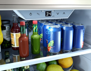 Zephyr Presrv 5.6-cu ft Built-In Mini Fridge ( Stainless Steel ) Garage Ready ENERGY STAR