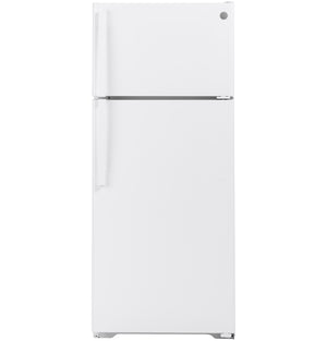 GE 17.5-cu ft Top-Freezer Refrigerator ( White )