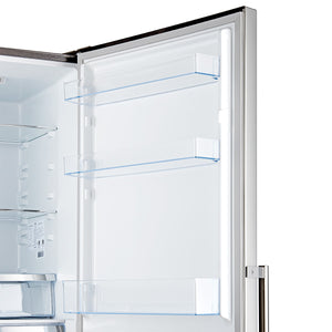 FORNO Guardia 21.6-cu ft Counter-Depth Bottom-Freezer Refrigerator Stainless steel ) ENERGY STAR Certified