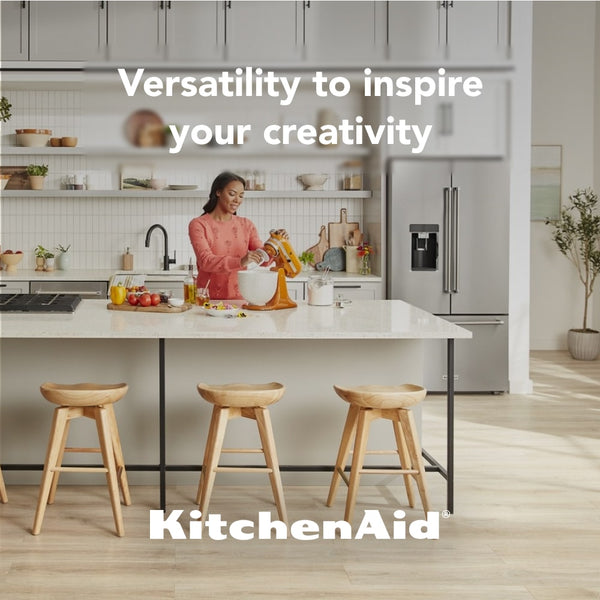KitchenAid Counter-Depth 23.8-cu ft 3 -Door French Door Refrigerator with Ice Maker with Water and Ice Dispenser ( Stainless Steel with PRINTSHIELD Finish )