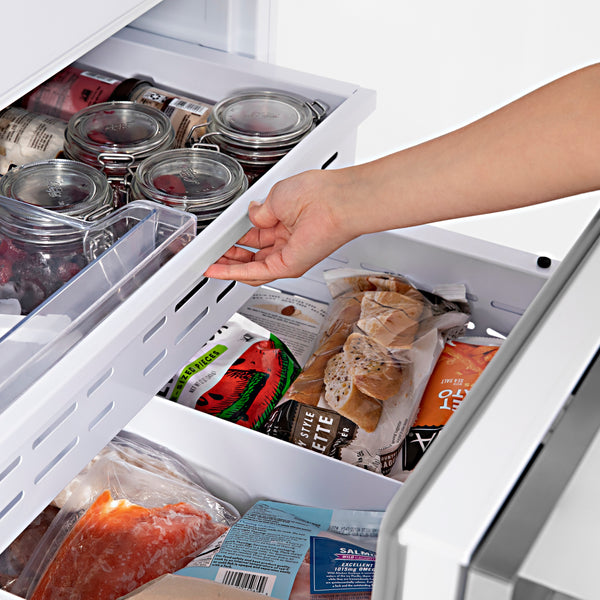 ZLINE KITCHEN & BATH 16.1-cu ft Counter-Depth Built-In Bottom-Freezer Refrigerator with Ice Maker ( Panel-Ready ) ENERGY STAR Certified