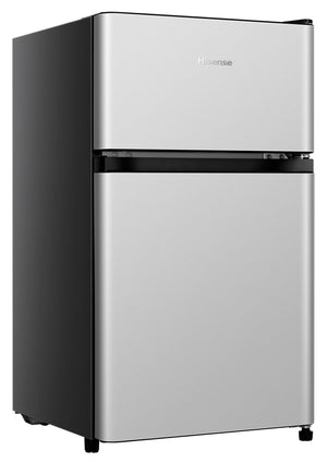 Hisense 3.1-cu ft Mini Fridge with Freezer ( Silver ) ENERGY STAR