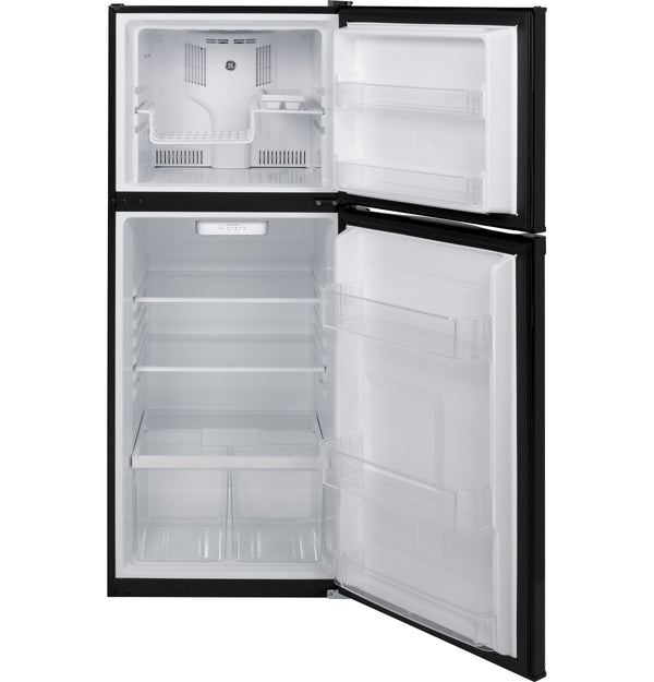 GE 11.55-cu ft Counter-Depth Top-Freezer Refrigerator ( Black ) ENERGY STAR Certified