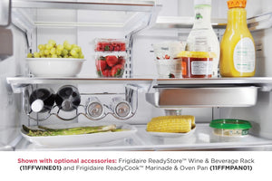 Frigidaire Gallery Counter-Depth 23.3-cu ft 3 -Door French Door Refrigerator with Ice Maker with Water Dispenser ( Fingerprint Resistant Stainless Steel ) ENERGY STAR Certified