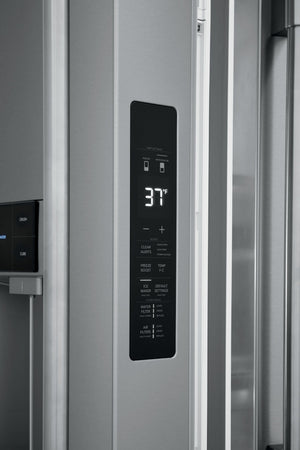 Frigidaire Professional Counter-Depth 21.4-cu ft 4 -Door French Door Refrigerator with Dual Ice Maker with Water and Ice Dispenser ( Smudge-Proof Stainless Steel ) ENERGY STAR Certified