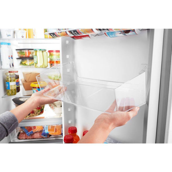 Whirlpool 24.5-cu ft Side-by-Side Refrigerator with Ice Maker ,Water and Ice Dispenser ( Fingerprint Resistant Black Stainless )