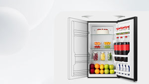 Hisense 1.6-cu ft Mini Fridge ( Black ) ENERGY STAR