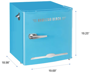 Hamilton Beach 1.6-cu ft Mini Fridge with Freezer ( Blue )