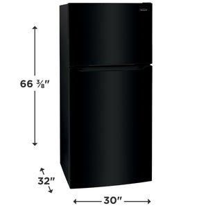 Frigidaire 20.0-cu ft Top-Freezer Refrigerator ( Black ) Garage Ready ENERGY STAR Certified