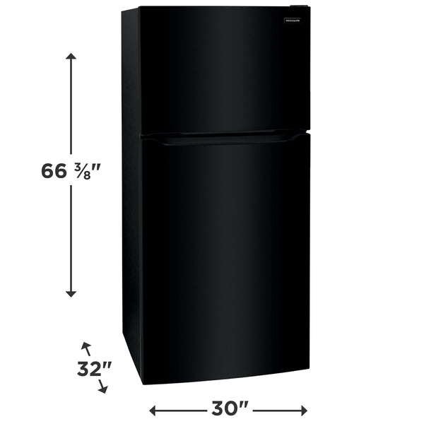 Frigidaire 20.0-cu ft Top-Freezer Refrigerator ( Black ) Garage Ready ENERGY STAR Certified