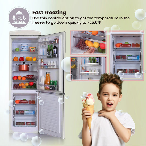 ConServ 10.7-cu ft Standard-Depth Bottom-Freezer Refrigerator Black )