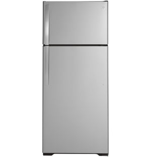 GE 17.5-cu ft Top-Freezer Refrigerator ( Stainless Steel )