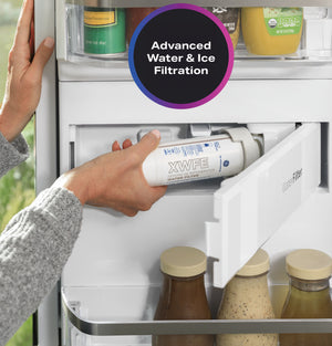 GE Profile Standard-Depth 27.9-cu ft 4 -Door Smart Compatible French Door Refrigerator with Ice Maker with Water and Ice Dispenser and Door within Door ( Stainless Steel ) ENERGY STAR Certified