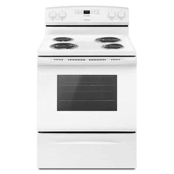 Amana 18.2-cu ft Top-Freezer Refrigerator & Electric Range Suit in White