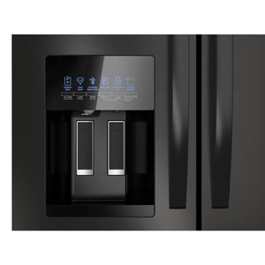 Whirlpool Standard-Depth 24.5-cu ft 4 -Door French Door Refrigerator with Ice Maker with Water and Ice Dispenser ( Black ) ENERGY STAR Certified
